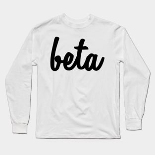 Beta Script Long Sleeve T-Shirt